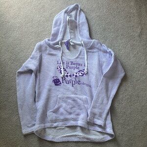 BRAND NEW light purple “Purpleologist” hoodie!